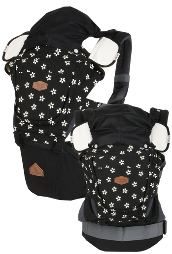 i-angel Baby Carriers Hipseat Rainbow 3in1 Floral Black