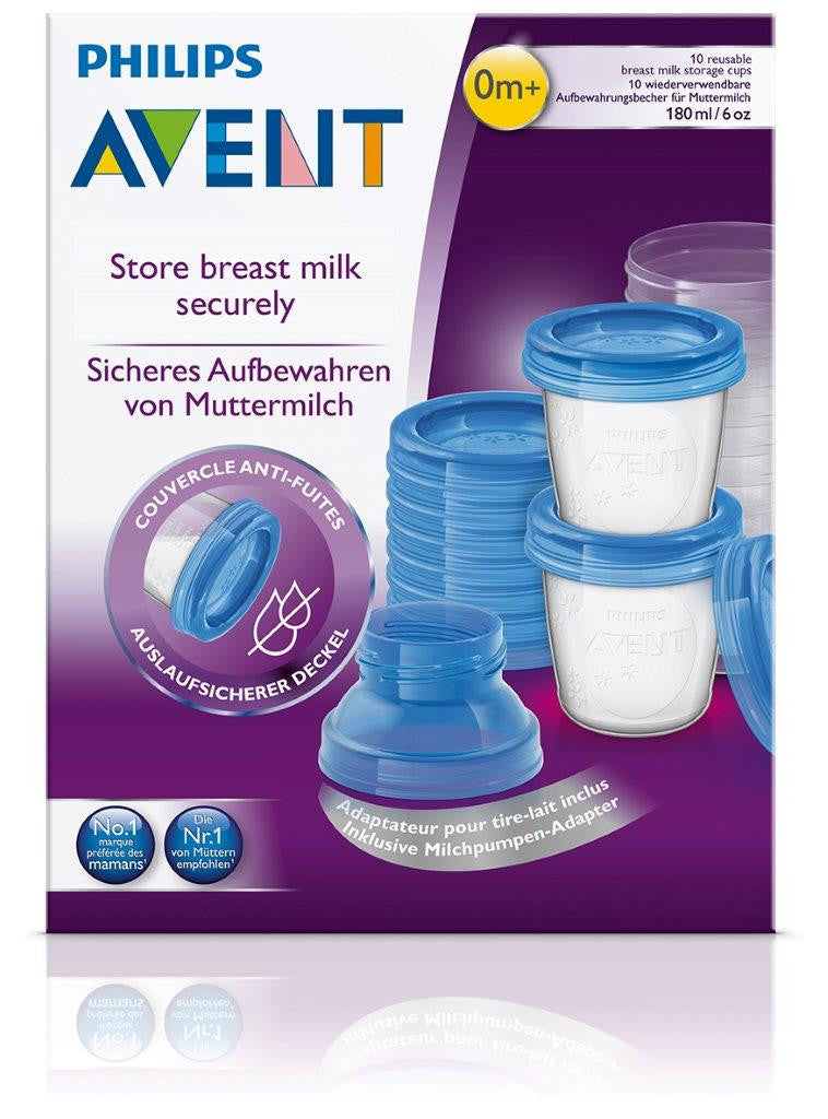 AVENT 612 VIA STORAGE AND FEEDING 180ml BREASTMILK STORAGE