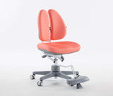kid2youth  DUO CHAIR (WHITE IN CORAL RED FABRIC)