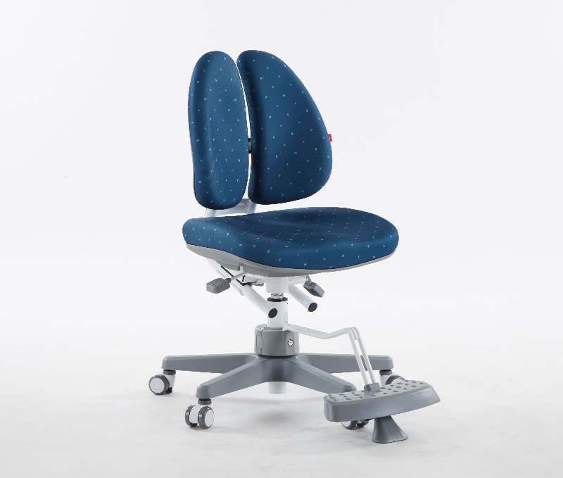 kid2youth  DUO CHAIR (WHITE IN DEEP BLUE FABRIC)