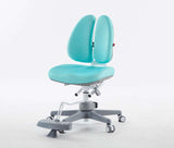 kid2youth  DUO CHAIR (WHITE IN AQUA GREEN FABRIC)