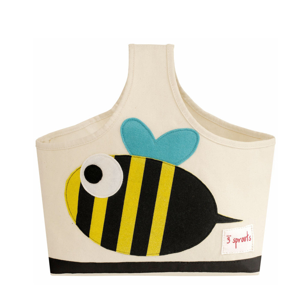 3 Sprouts Storage Caddy Black & Yellow Bee