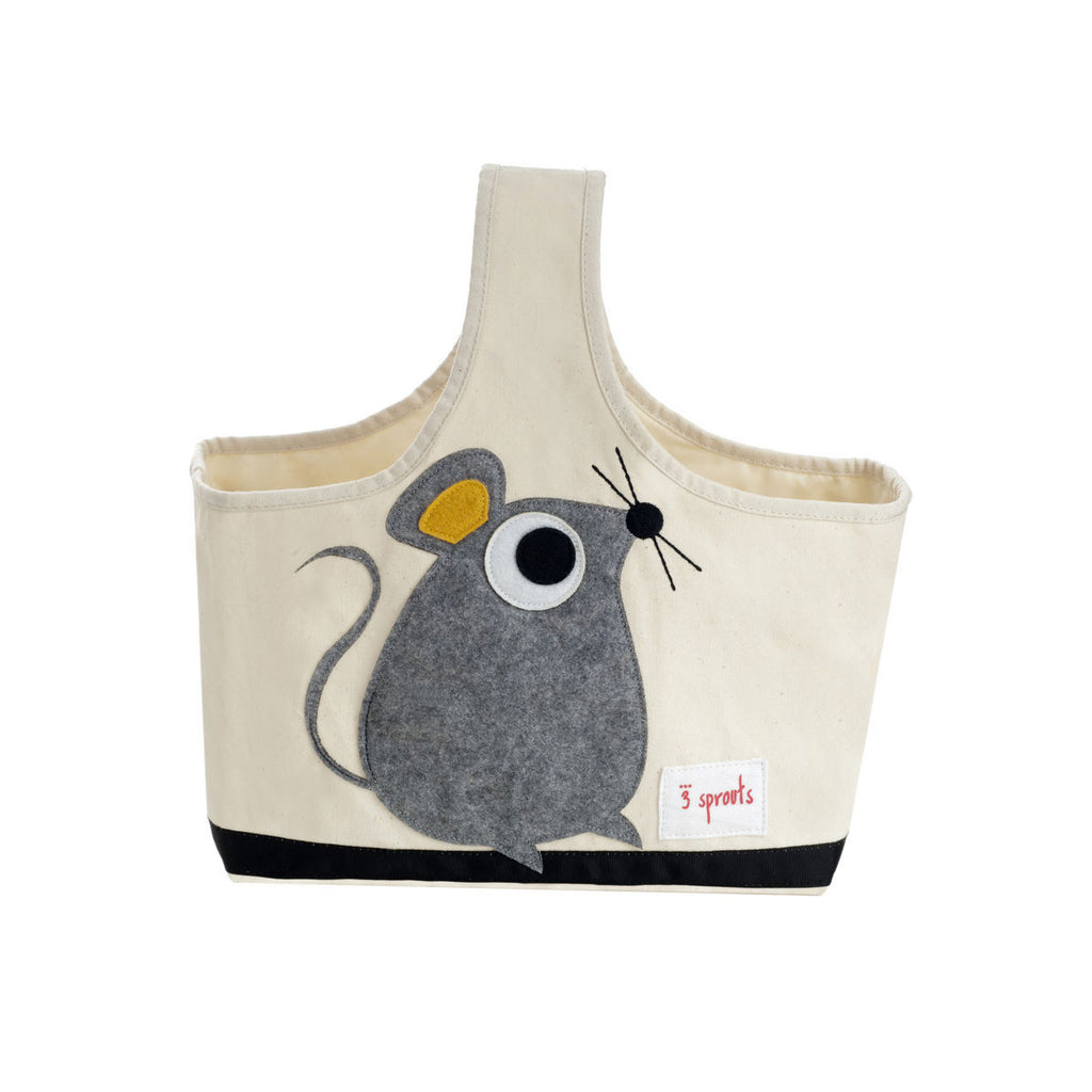 3 Sprouts Storage Caddy Grey Mouse