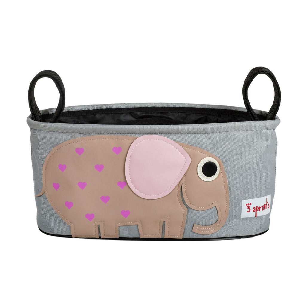 3 Sprouts Stroller Organiser Berry Elephant