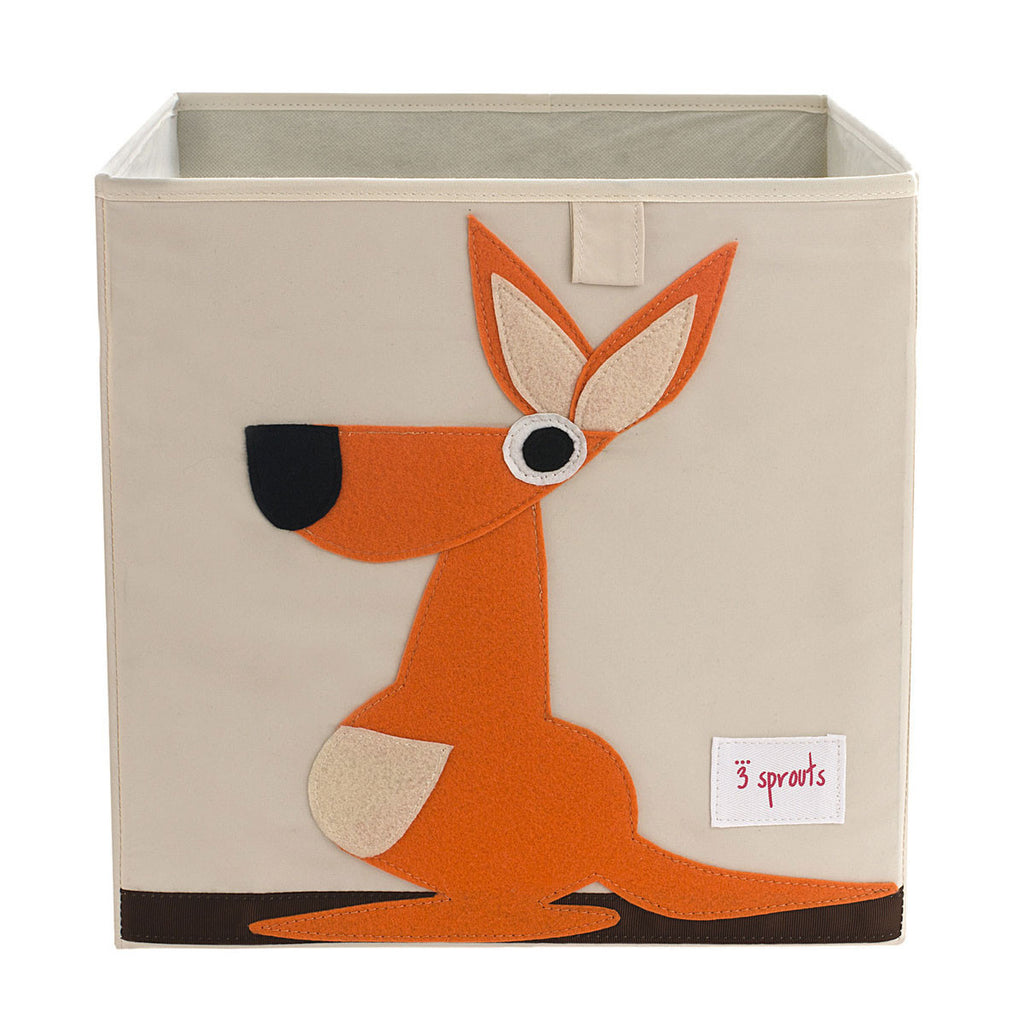 3 Sprouts Storage Box Orange Kangaroo