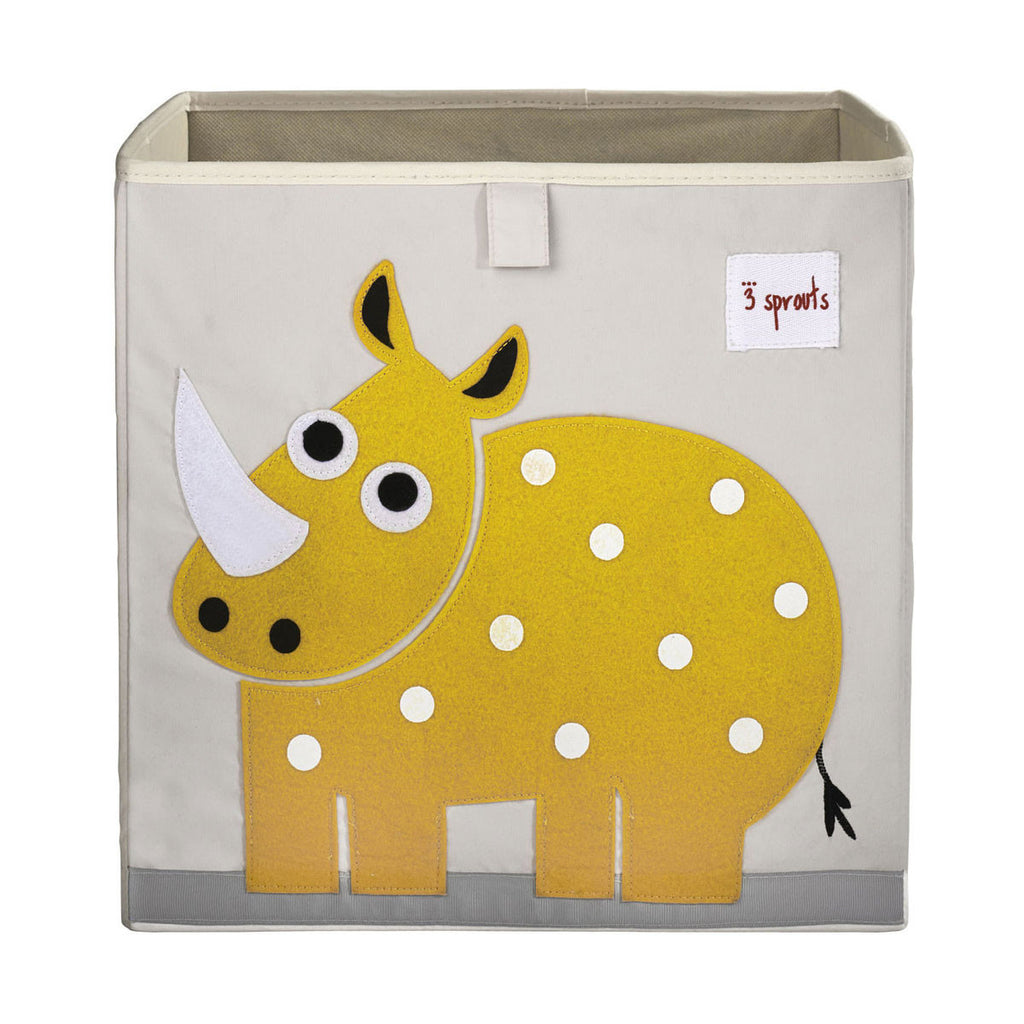 3 Sprouts Storage Box Yellow Rhino