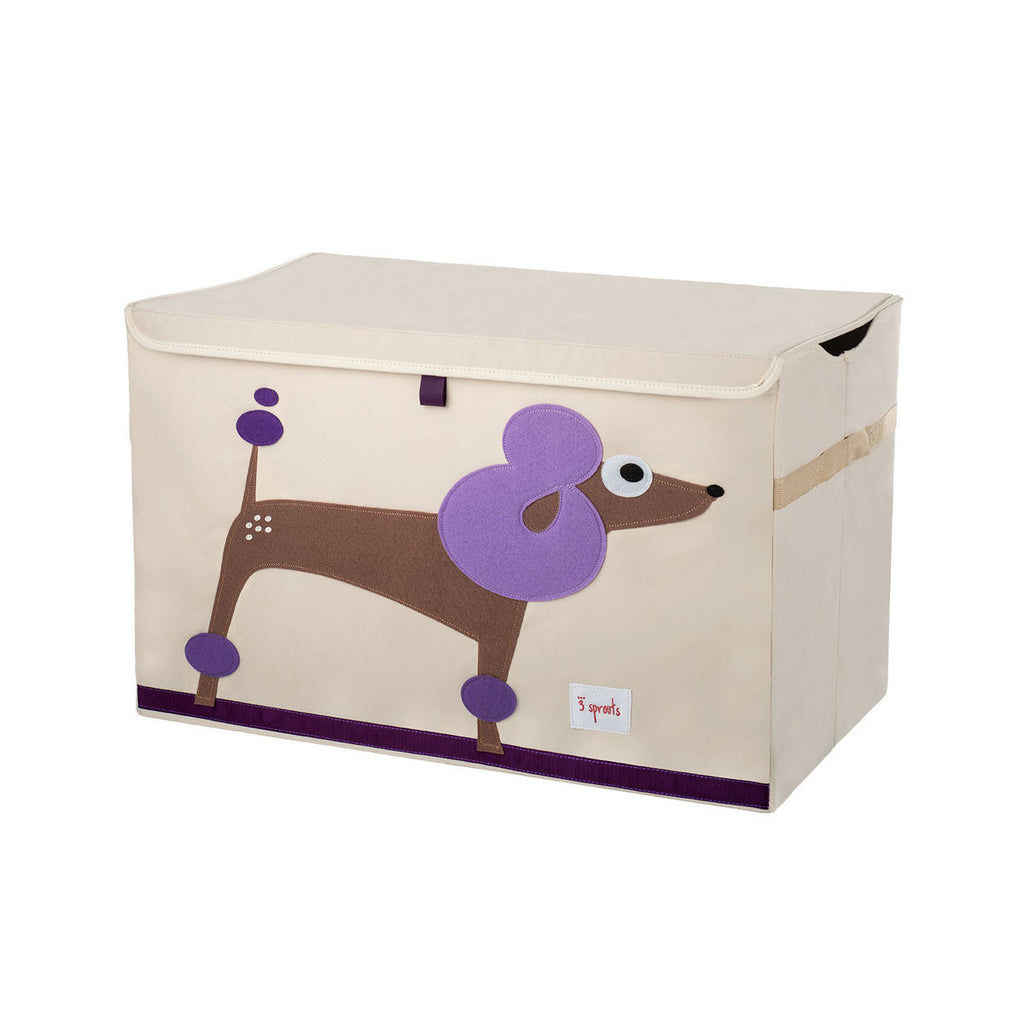3 Sprouts Toy Chest Purple Poodle