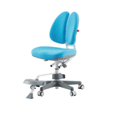 kid2youth   DUOBACK CHAIR W/FOOTREST(LIGHT BLUE FABRIC)