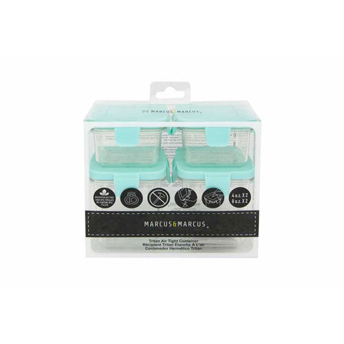 Marcus&Marcus   Tritian Airtight Container - 4oz x 2 Pieces, 8oz x 2 Pieces