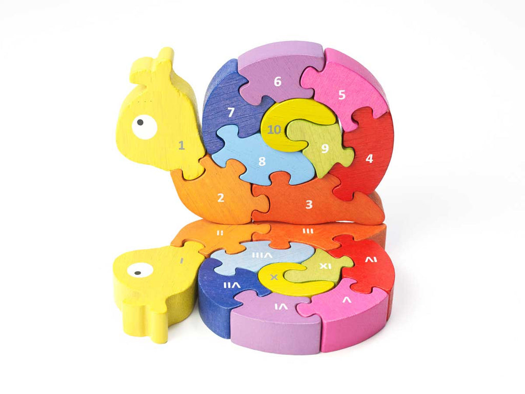 Begin Again - Number 1 - 10 Snail Puzzle