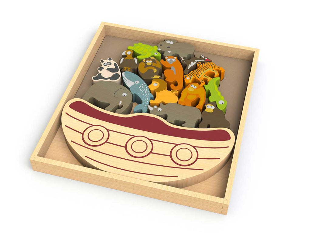 Begin Again - 15 Pce Balance Boat Endangered Animals