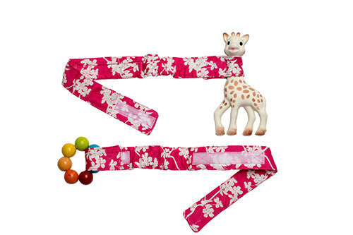 Babychic Pram Toy Straps (Set of 2) Cherry Blossom