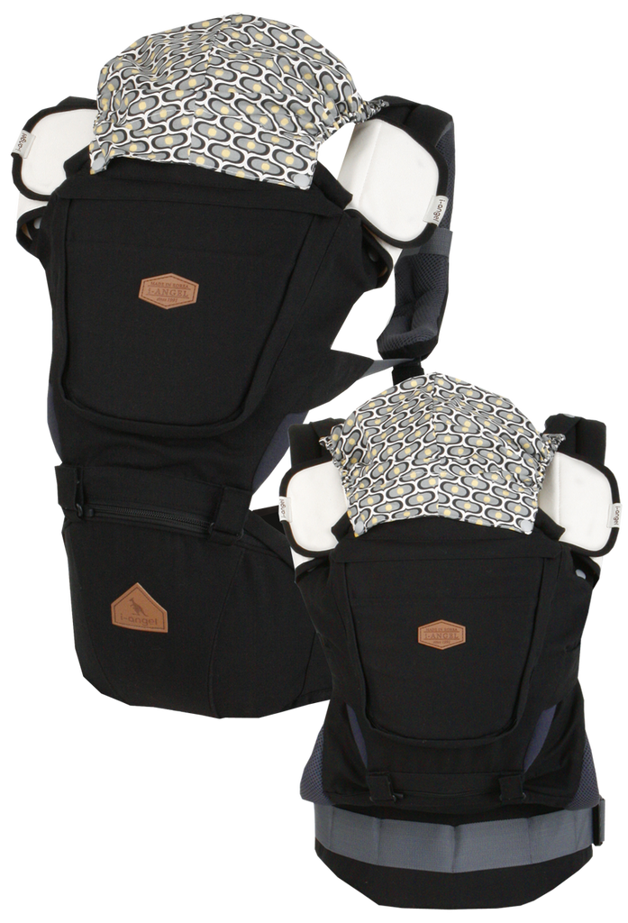 i-angel Baby Carriers Hipseat Rainbow 3in1 Black