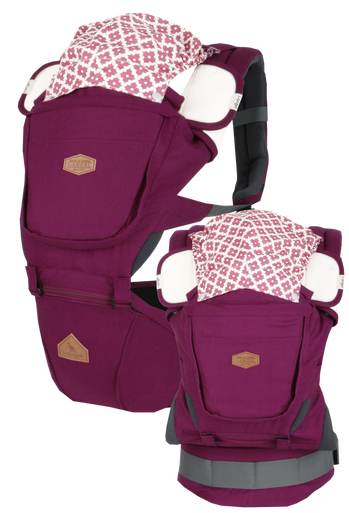i-angel Baby Carriers Hipseat Rainbow 3in1 Plum