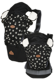 i-angel Baby Carriers Hipseat Rainbow 3in1 Floral Black