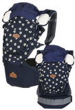 i-angel Baby Carriers Hipseat Rainbow 3in1 Floral Navy
