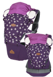 i-angel Baby Carriers Hipseat Rainbow 3in1 Floral Violet