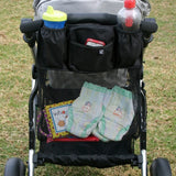 J.L. Childress Black Cups and Cargo Stroller Organizer