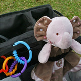 J.L. Childress Black Food N Fun Toddle Tray