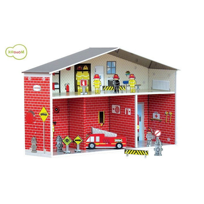 Krooom Dylan playset - Fire Station theme playset