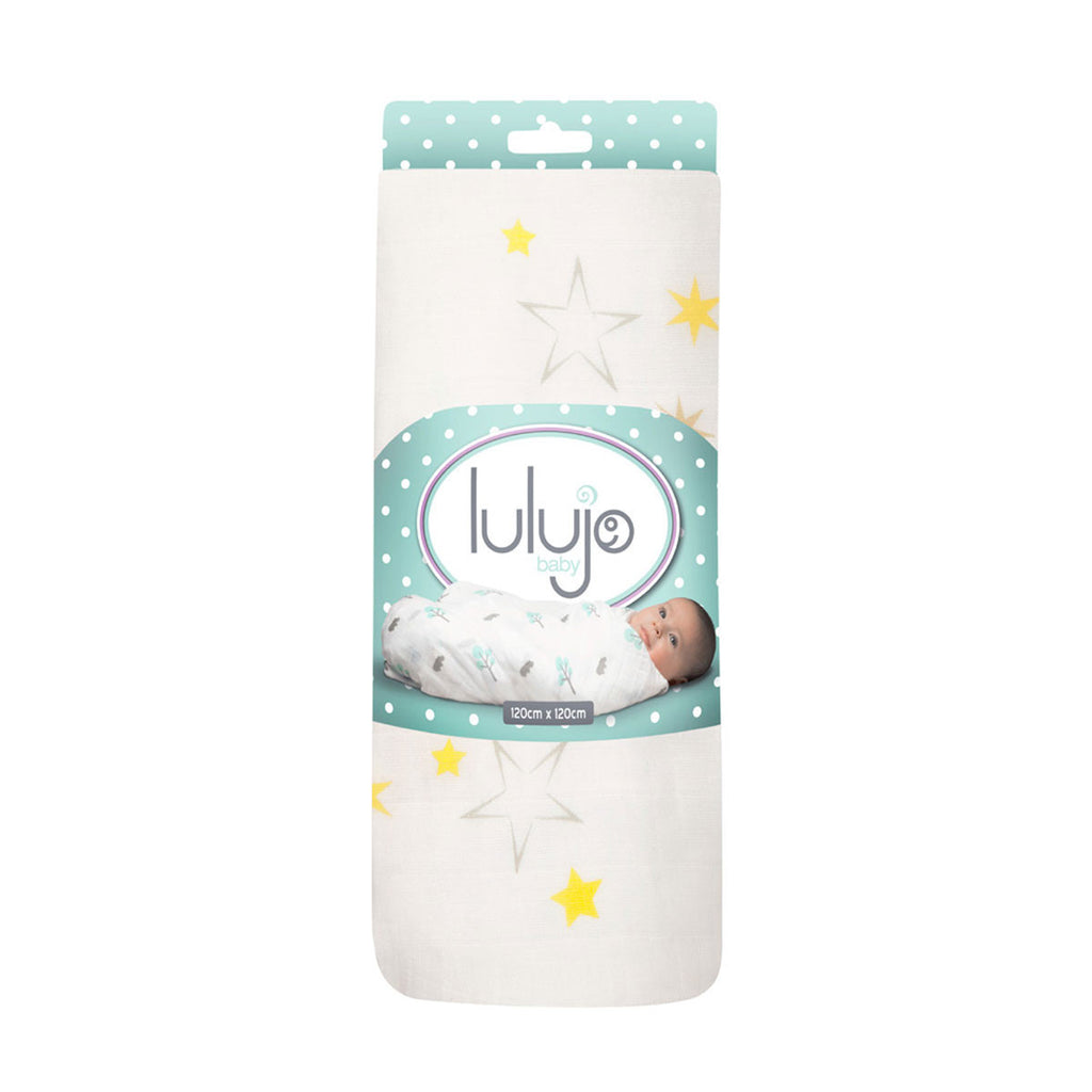 Lulujo Bamboo Muslin Wrap Stars