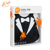 Make My Day - baby bib - Tux - Black/White