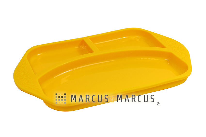 Marcus & Marcus Silicone Children's Divided Feeding Plate Yellow