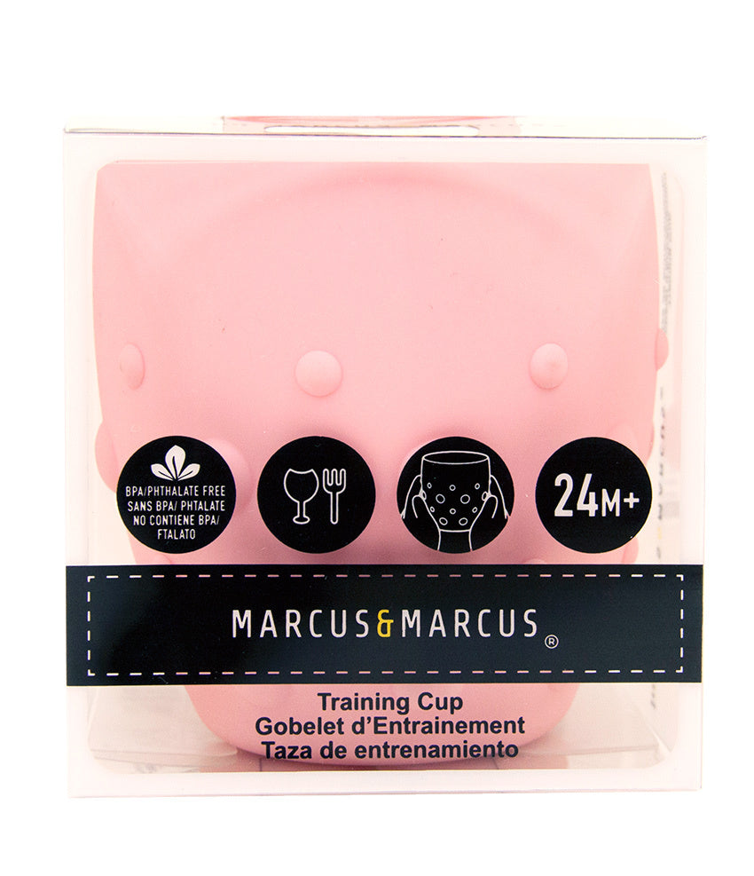 Marcus & Marcus Silicone Training Cup Pink