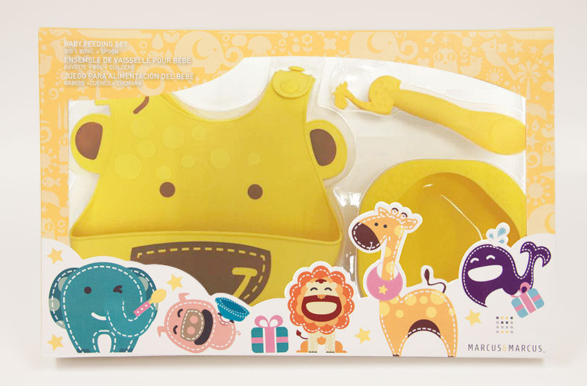 Marcus & Marcus Silicone Children's Gift Set Lola Giraffe Yellow