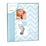 Pearhead Baby Book Chevron Blue