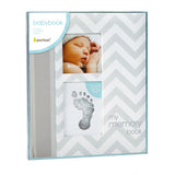 Pearhead Baby Book Chevron Grey