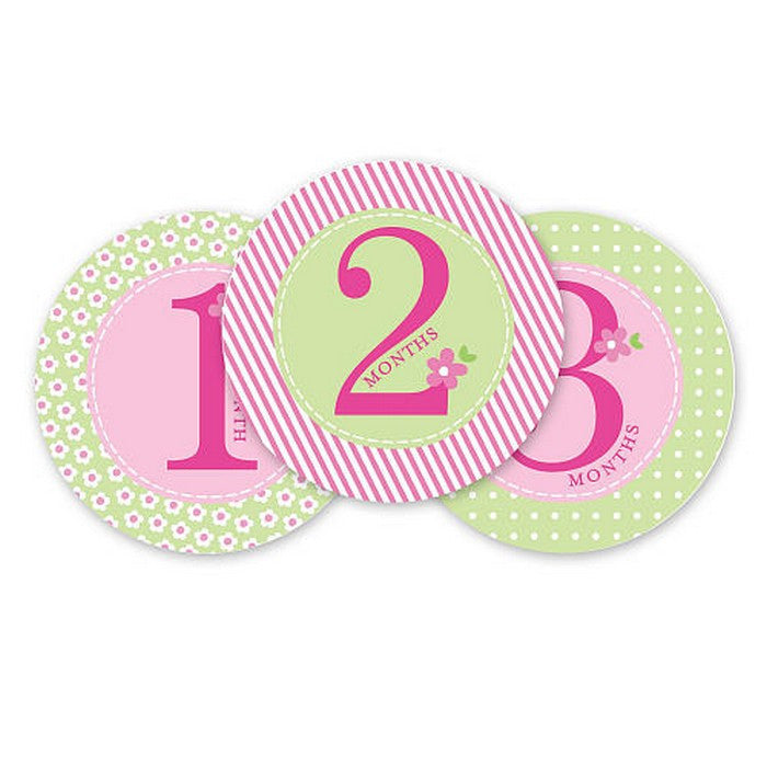 Pearhead First year Belly Stickers Pink