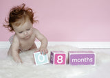Pearhead Baby age Blocks Pink