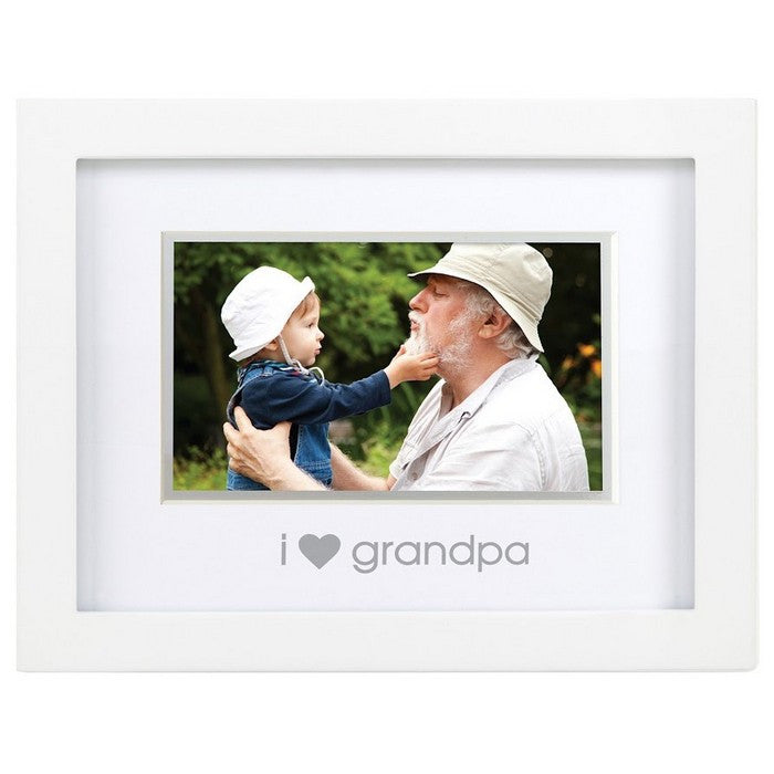 Pearhead White "I Love Grandpa" Sentiment Frame