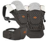 i-angel Baby Carriers Hipseat Rainbow 2 Charcoal Grey Pattern