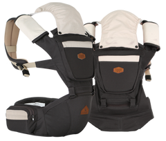 i-angel Baby Carriers Hipseat Rainbow 2 Charcoal Grey