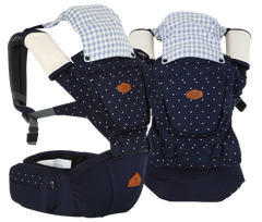 i-angel Baby Carriers Hipseat Rainbow 2 Dark Blue Pattern