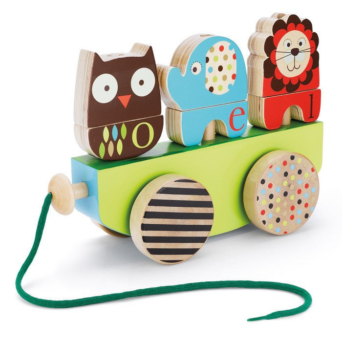 Skip Hop Alphabet Zoo Stack Roll & Pull Toy