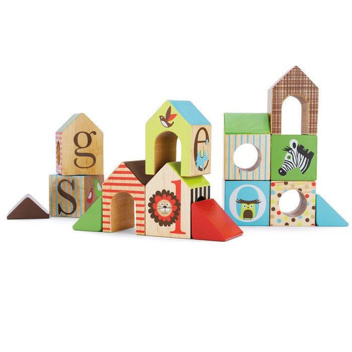 Skip Hop Alphabet Zoo ABC House Block