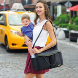 Skip Hop Black Chelsea Downtown Chic Bag