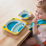 Skip Hop Hippo Zoo Melamine Divided Plate