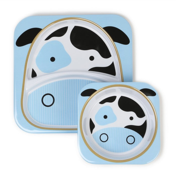 Skip Hop Cow Zoo Melamine Set