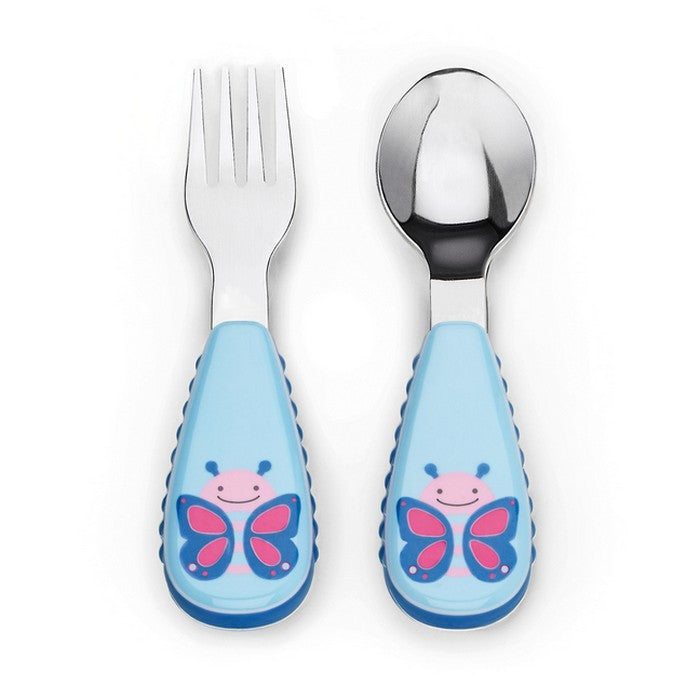 Skip Hop Butterfly Zoo Utensil Set