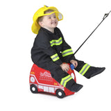 Trunki Ride on Suitcase Frank fire engine NEW