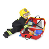 Trunki Ride on Suitcase Frank fire engine NEW