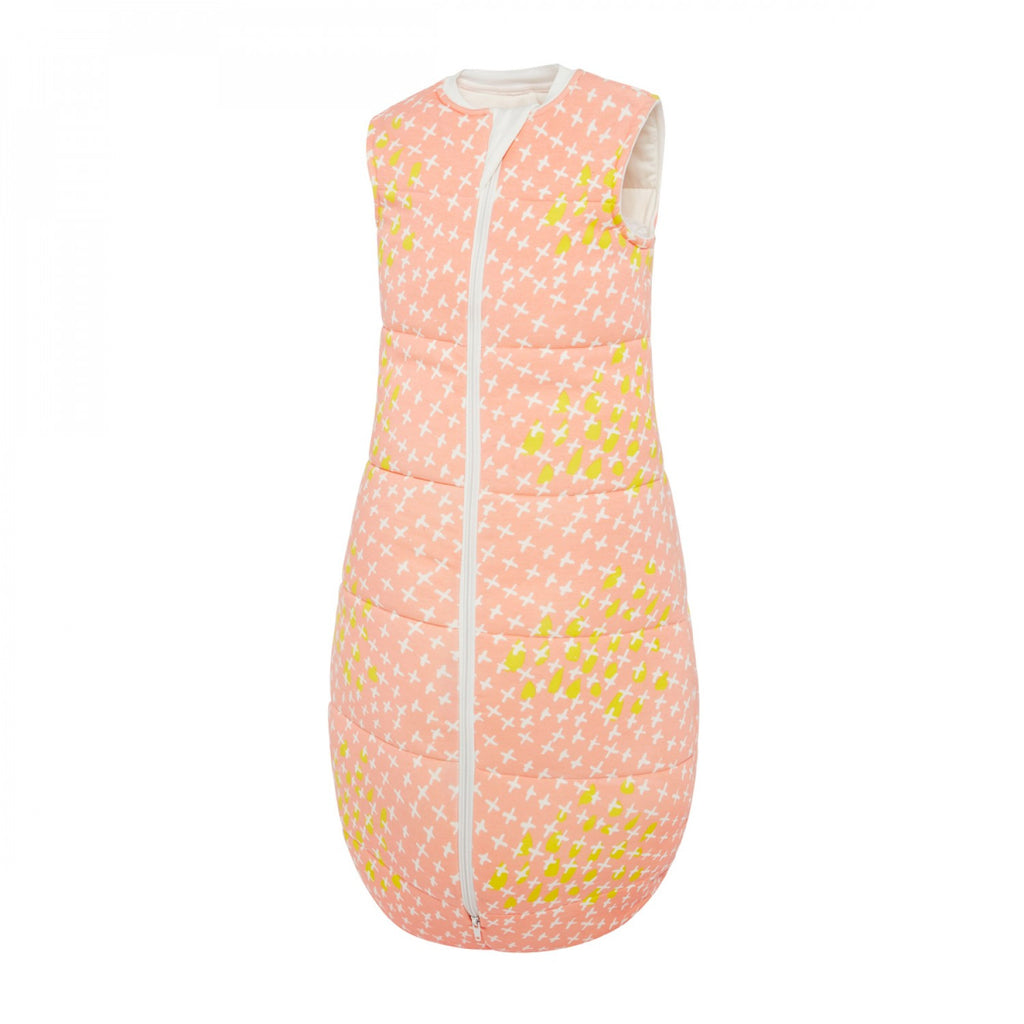 ergoPouch Cotton Jersey Sleeping Bag (2.5 tog) - Peach Cross